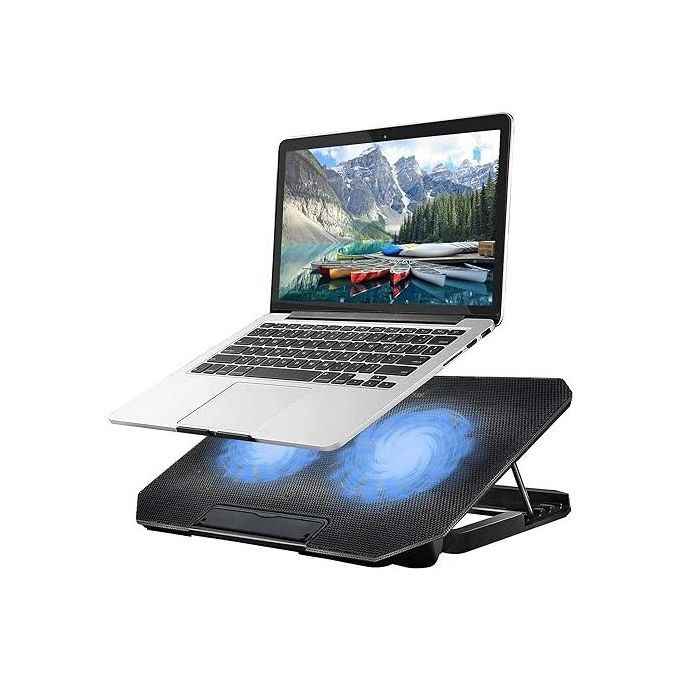 Laptop Cooling Fans Stands Foldable Notebook Computers Cooling Pads Cooler Laptop Stand Adjustable Height image - Mobiarket